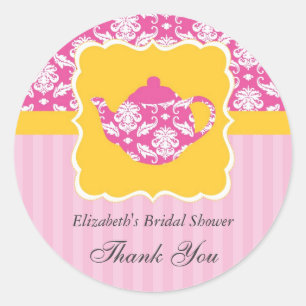 Rond Tea Pot Favoriser Sticker