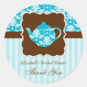 Rond Tea Pot Favoriser Sticker