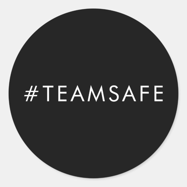 Rond Team Vax Pro Vaccine Black Sticker Design (Devant)