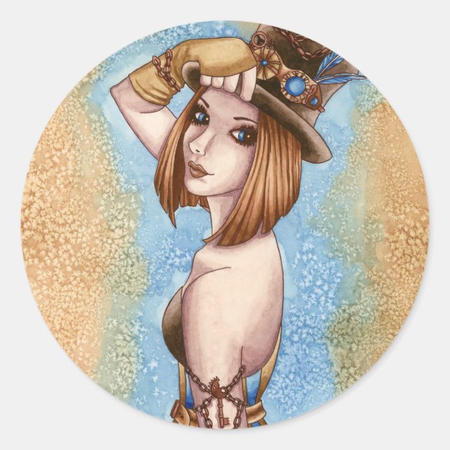 Rond Telsa - Sticker Steampunk (Devant)
