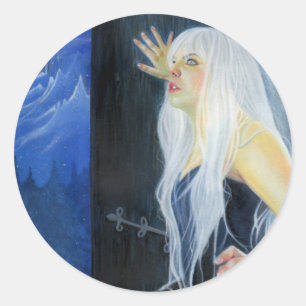 Rond Tempête De L'Imaginaire De Glace Sticker De Beauté