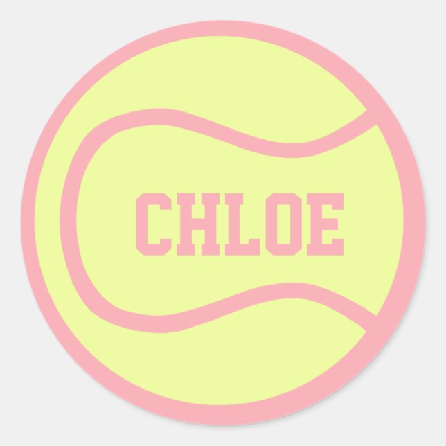 Rond Tennis Ball Sticker - Customisez-le ! (Devant)