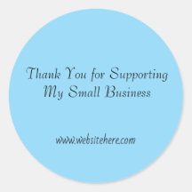 Thank You for Supporting My Small Business Sticker