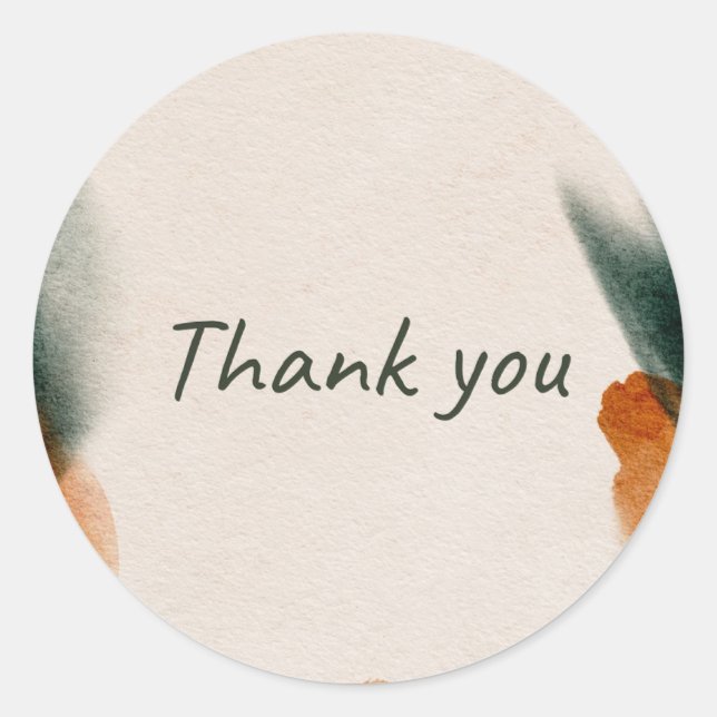 Rond 'Thank you' sticker  (Devant)