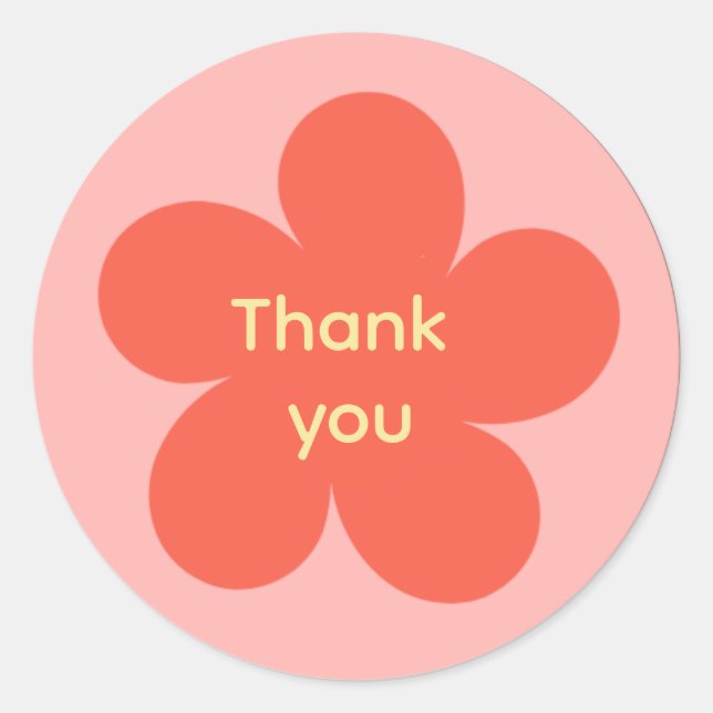 Rond Thank you sticker  (Devant)