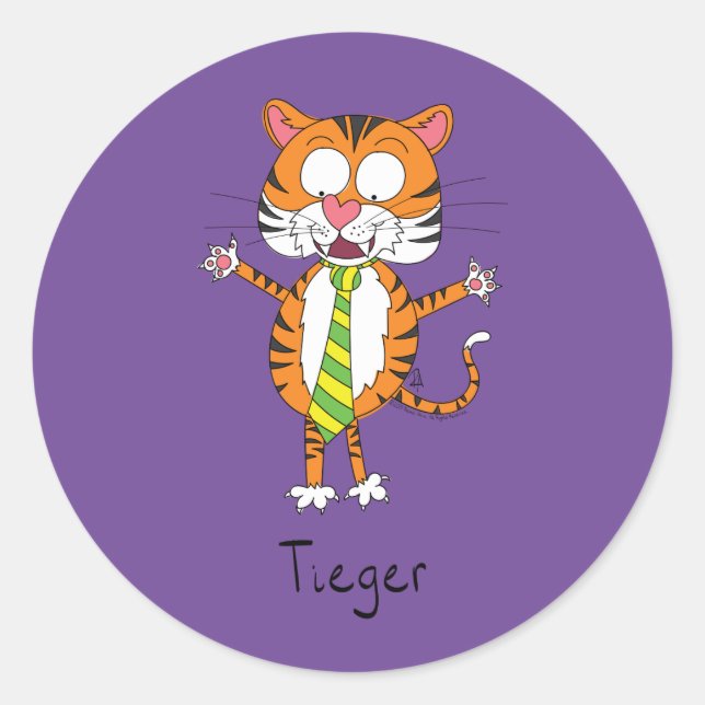 Rond Tieger Tiger avec sticker cravate (Devant)