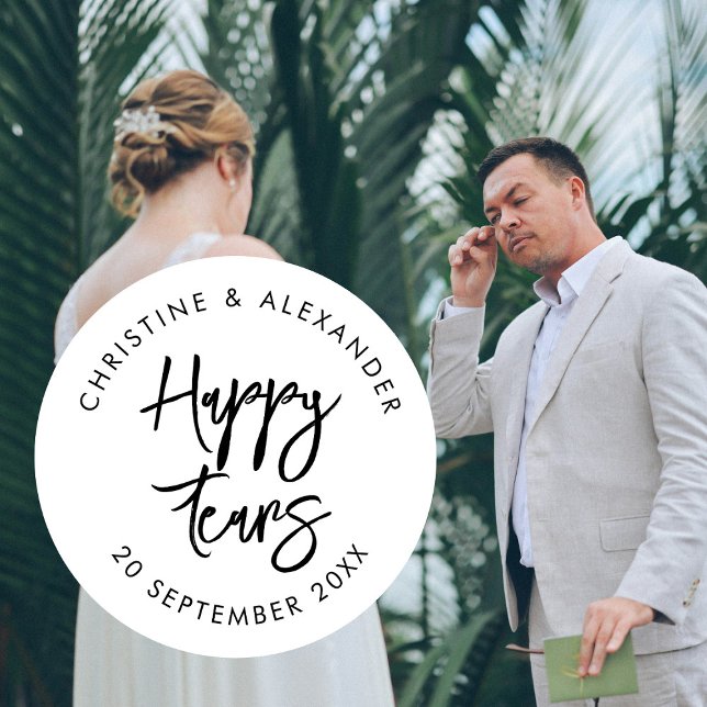 Rond Tissues for Your Happy Tears Wedding Sticker | Min (Créateur téléchargé)