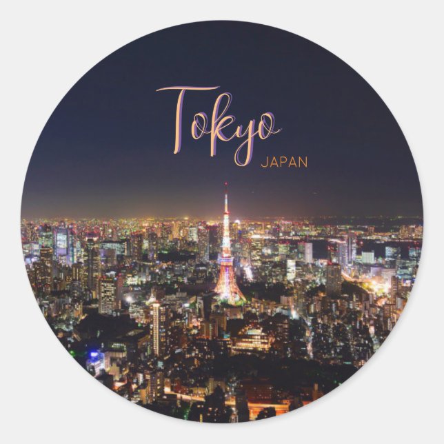 Rond Tokyo Japon Sticker Souvenir souvenir cadeau japon (Devant)