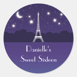 Rond Tour Eiffel Sweet sixteen Favoriser Sticker