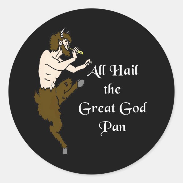 Rond Tous Hail The Great God Pan Sticker (Devant)