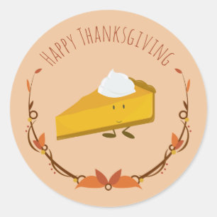 Rond tranche de bon thanksgiving   Sticker