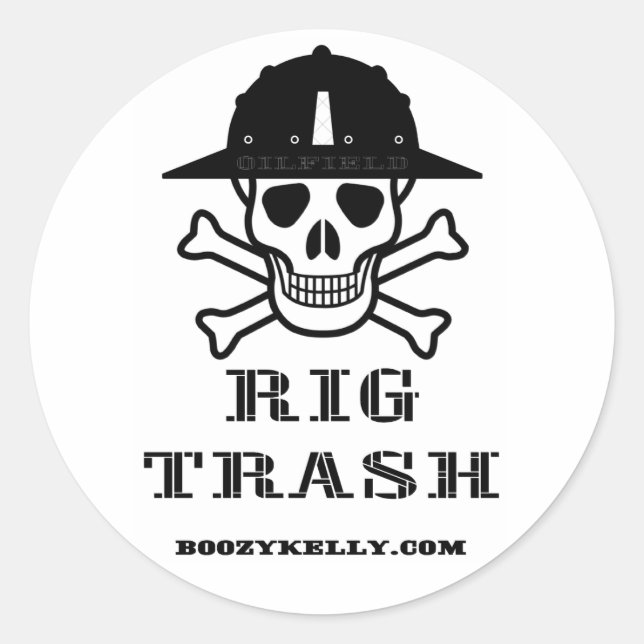 Rond Trash de la bande, Sticker de champ pétrolifère (Devant)
