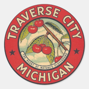 Rond Traverse City, Michigan - Sticker