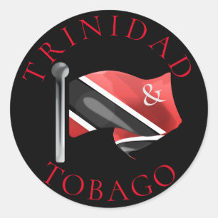 Rond Trinidad and Tobago Flag Sticker
