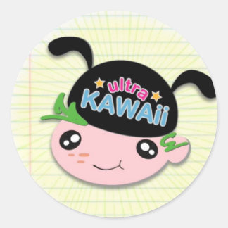 Rond Ultra Kawaii - Sticker pour garçon