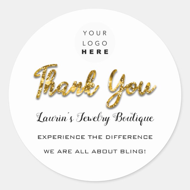 Rond Un jeton d'or de la gratitude : le Sticker qui dit (Devant)