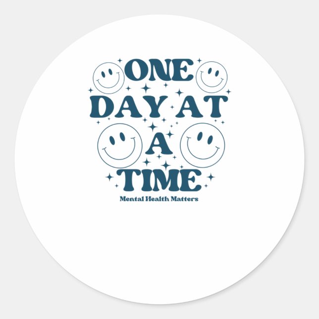Rond Un Jour À La Fois Sticker (Devant)