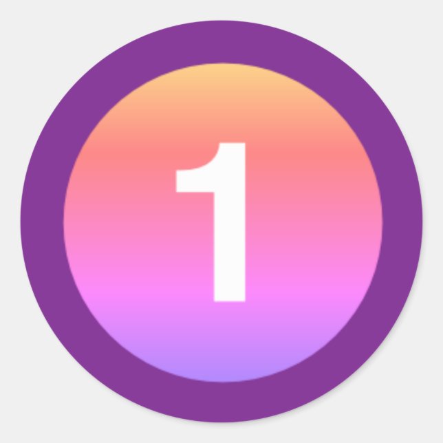 ROND UN MOIS BÉBÉ INFANT STICKER AGE AGE 72MARKETING (Devant)