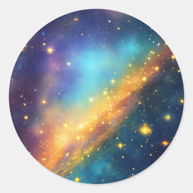 Rond "Universe Unleashed : Galaxy Sticker Collection" (Devant)