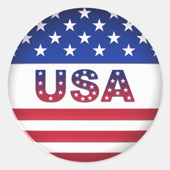 Rond USA - Sticker (Devant)