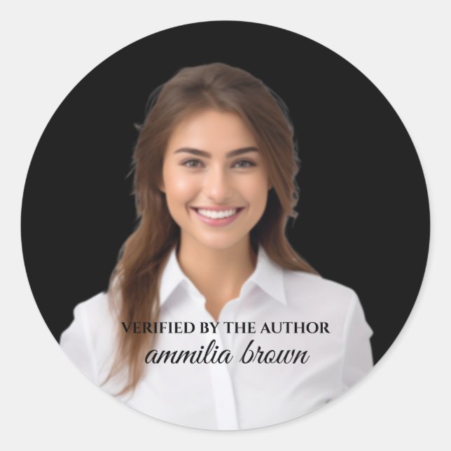 Rond vérifié par Author Sticker | Signature de livre mo (Devant)