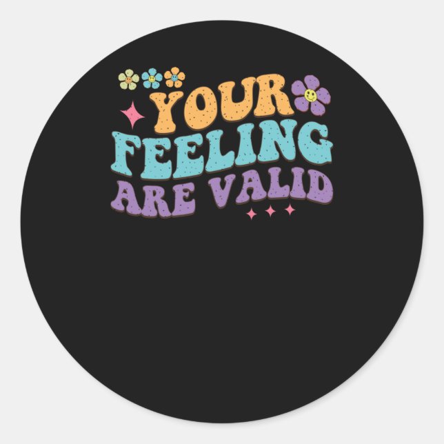 Rond Votre Sentiment D'Être Un Sticker Valide (Devant)