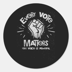 Rond Votre Voix Est Puissante Sticker Vote1