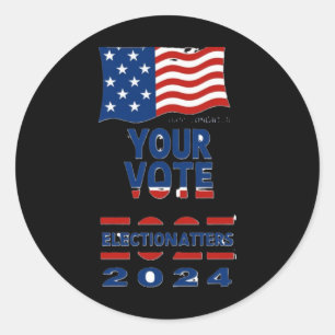 Rond Votre vote S - Sticker pour les élections américai