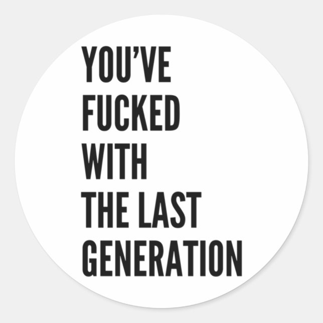 Rond Vous Avez Réussi Avec Le Sticker De Dernière Génér (Devant)