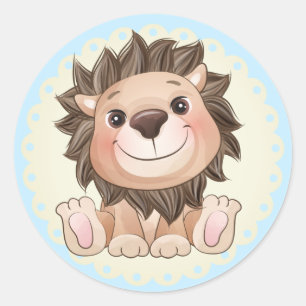 Rond Vous êtes Grand Jote Lion Classic Round Sticker