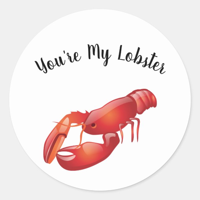 Rond Vous êtes mon Sticker de homard (Devant)
