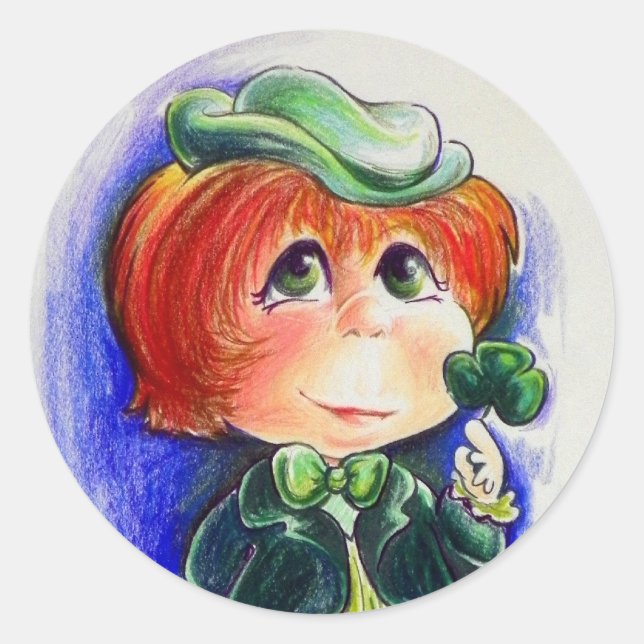 Rond Vous Faites Sticker pour mes yeux irlandais (Devant)