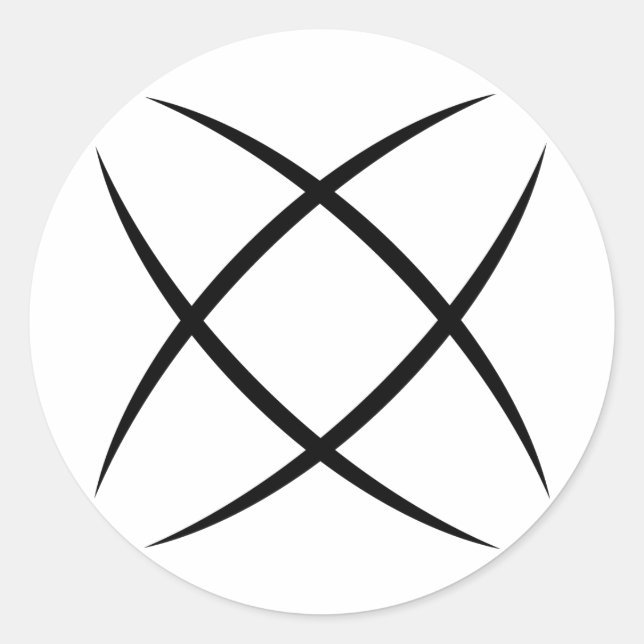 Rond White Logo Sticker (Devant)