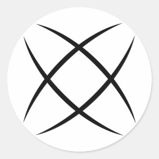 Rond White Logo Sticker