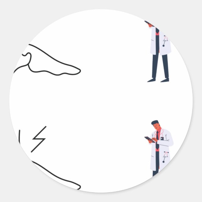 Rond Wound Care Nurse Sticker Pack - Wound Care Nurse (Devant)