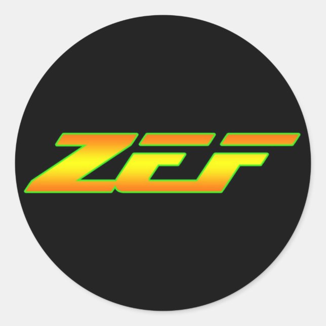 ROND ZEF STICKER DECAL (Devant)