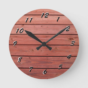 Ronde 12 Nombre de choix : horloge en bois