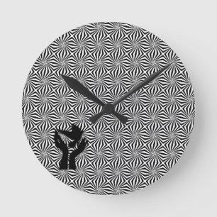 Ronde Aiguilles avec motif de colombe, Foi, Horloge mura