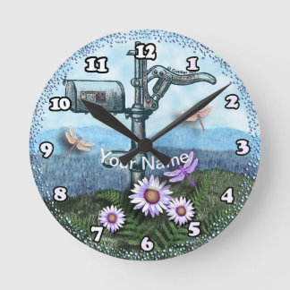 Ronde Ancienne horloge de boîte aux lettres