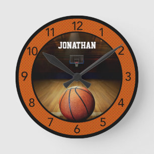 Ronde Basket-ball personnalisé Grande horloge