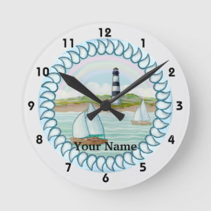 Ronde Bateaux à voiles Phare horloge