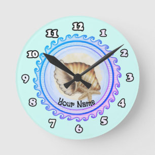 Ronde Belle horloge coquillage