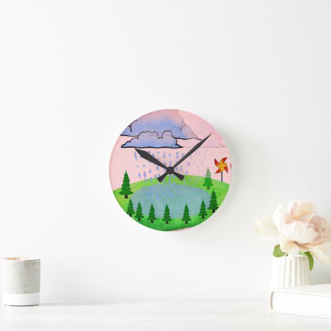 Ronde Belle horloge de la nature (Maison)