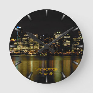 Ronde Cadeaux d'horloge de Vancouver Décor Horloge mural