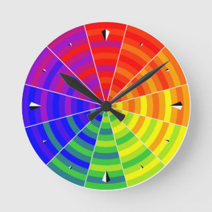 Ronde Cadran de couleur horloge