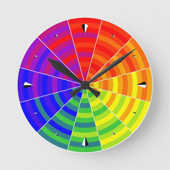 Ronde Cadran de couleur horloge (Recto)