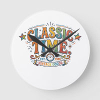 Chemise Classique Temps – Horloge Vintage
