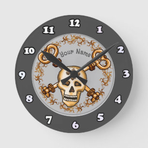 Ronde Clés squelette horloge