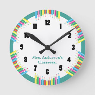 Ronde Clos couleur horloge de la classe