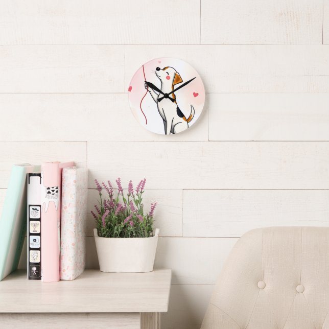 Ronde Cœurs de chien Horloge (Salle de lecture)